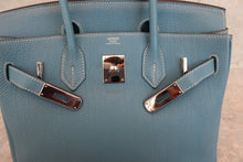 Load image into Gallery viewer, HERMES BIRKIN 30 Togo leather Blue jean □M Engraving Hand bag 700020022
