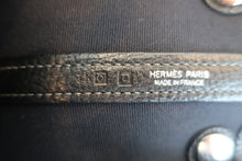 画像をギャラリービューアに読み込む, HERMES／エルメス ガーデンパーティTPM トワルオフィシェ/レザー ブラック □O刻印 ショルダーバッグ 700060248
