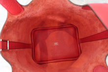 将图片加载到图库查看器，HERMES PICOTIN LOCK PM Clemence leather Rouge casaque A刻印 Hand bag 700100143
