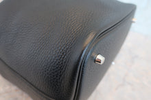 Load image into Gallery viewer, HERMES PICOTIN LOCK MM Clemence leather Black D Engraving Hand bag 800060038

