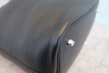 Load image into Gallery viewer, HERMES PICOTIN LOCK MM Clemence leather Black D Engraving Hand bag 800060038
