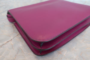 HERMES／エルメス コンスタンス3 24 パーソナルオーダー エバーカラー アネモネ/パールグレー C刻印 ショルダーバッグ 700080044