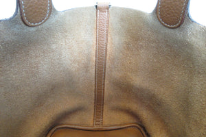 HERMES／エルメス ピコタンロックＭＭ トリヨンクレマンス ゴールド □M刻印 ハンドバッグ 700050064