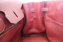 将图片加载到图库查看器，HERMES BIRKIN 35 Togo leather Rouge H □H刻印 Hand bag 600100143
