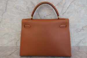 HERMES KELLY 32 Graine Couchevel leather Gold □C刻印 Shoulder bag 600100131