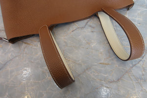 HERMES PICOTIN LOCK Eclat MM Clemence leather/Swift leather Gold/Nata Y刻印 Hand bag 700050196