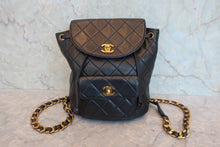 画像をギャラリービューアに読み込む, CHANEL/シャネル マトラッセチェーンリュック ラムスキン ブラック/ゴールド金具 リュック 800020151

