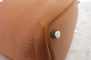 HERMES／エルメス ピコタンロックＰＭ トリヨンクレマンス ゴールド □L刻印 ハンドバッグ 700020100