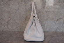 将图片加载到图库查看器，HERMES BIRKIN 30 Clemence leather White □J刻印 Hand bag 600090159
