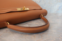 将图片加载到图库查看器，HERMES KELLY 32 Graine Couchevel leather Gold □C刻印 Shoulder bag 600100131
