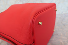 Load image into Gallery viewer, HERMES PICOTIN LOCK MM Clemence leather Rouge de Coeur D Engraving Hand bag 700090109

