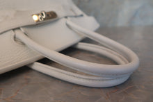 将图片加载到图库查看器，HERMES BIRKIN 30 Clemence leather White □J刻印 Hand bag 600090159
