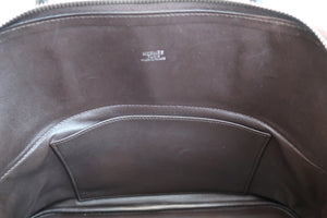 HERMES／BOLIDE 31Clemence leather Chocolat □H Engraving Shoulder bag 700020026