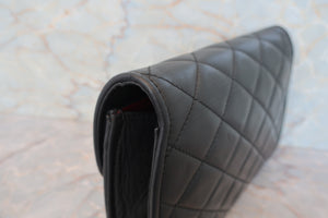CHANEL/シャネル パリ限定マトラッセダブルフラップチェーンショルダーバッグ ラムスキン ブラック/ゴールド金具 ショルダーバッグ 700070011