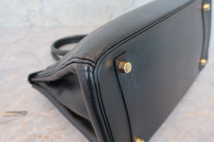 HERMES／エルメス バーキン30 アルデンヌ ブラック □C刻印 ハンドバッグ 700060134