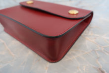 將圖片載入圖庫檢視器 HERMES／エルメス ポシェットグリーン ボックスカーフ ルージュアッシュ □E刻印 ウエストポーチ 700050176
