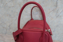 将图片加载到图库查看器，HERMES LINDY 34 Clemence leather Ruby T刻印 Shoulder bag 600050172
