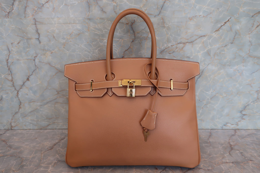 HERMES／エルメス バーキン35 クシュベル ナチュラル 〇Z刻印 ハンドバッグ 700090238