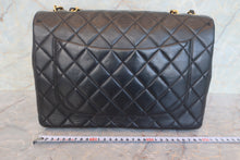 画像をギャラリービューアに読み込む, CHANEL/シャネル 中マトラッセシングルフラップチェーンショルダーバッグ ラムスキン ブラック/ゴールド金具 ショルダーバッグ 800010021

