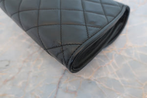 CHANEL/シャネル パリ限定マトラッセダブルフラップチェーンショルダーバッグ ラムスキン ブラック/ゴールド金具 ショルダーバッグ 700070011