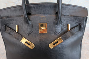 HERMES／エルメス バーキン30 アルデンヌ ブラック □C刻印 ハンドバッグ 700060134