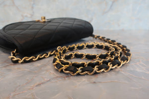 CHANEL/シャネル パリ限定マトラッセダブルフラップチェーンショルダーバッグ ラムスキン ブラック/ゴールド金具 ショルダーバッグ 700070011