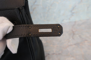 HERMES／エルメス バーキン30 アルデンヌ ブラック □C刻印 ハンドバッグ 700060134