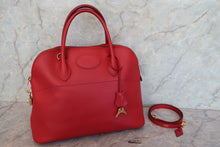 Load image into Gallery viewer, HERMES BOLIDE 35 Graine Couchevel leather Rouge vif Shoulder bag 700090104
