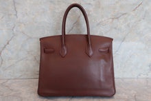 Load image into Gallery viewer, HERMES BIRKIN 30 Evergrain leather Brown □L Engraving Hand bag 600120312
