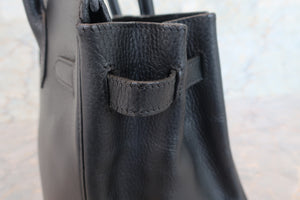 HERMES／エルメス バーキン30 アルデンヌ ブラック □C刻印 ハンドバッグ 700060134