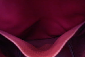 HERMES LINDY 34 Clemence leather Ruby T刻印 Shoulder bag 600050172