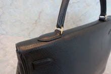 将图片加载到图库查看器，HERMES KELLY 35 Ardennes leather Black 〇W刻印 Shoulder bag 600090148
