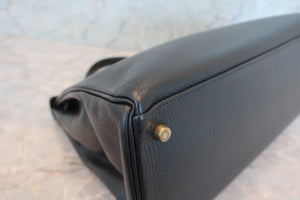 HERMES KELLY 35 Ardennes leather Black 〇W刻印 Shoulder bag 600090148