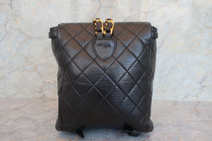 CHANEL/シャネル マトラッセチェーンリュック ラムスキン ブラック/ゴールド金具 リュック 700060098