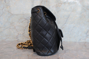 CHANEL/シャネル マトラッセチェーンリュック ラムスキン ブラック/ゴールド金具 リュック 700060098
