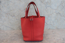 画像をギャラリービューアに読み込む, HERMES／エルメス ピコタンロックＭＭ トリヨンクレマンス ルージュピヴォワンヌ □R刻印 ハンドバッグ 800030188

