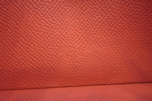 HERMES  Bearn Soufflet Epsom leather Crevette □Q刻印 Wallet 700040052