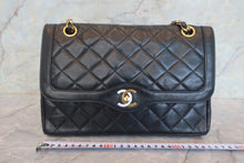 画像をギャラリービューアに読み込む, CHANEL/シャネル パリ限定マトラッセダブルフラップチェーンショルダーバッグ ラムスキン ブラック/ゴールド金具 ショルダーバッグ 800010016
