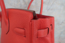 将图片加载到图库查看器，HERMES BIRKIN 30  Clemence leather Rouge pivoine □R刻印 Hand bag 600100176
