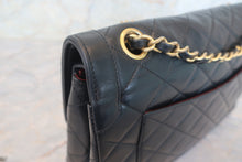画像をギャラリービューアに読み込む, CHANEL/シャネル パリ限定マトラッセダブルフラップチェーンショルダーバッグ ラムスキン ブラック/ゴールド金具 ショルダーバッグ 800010016
