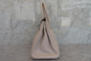 HERMES／エルメス バーキン30 トリヨンクレマンス ベージュ □H刻印 ハンドバッグ 700060042