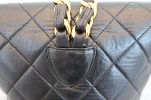 CHANEL/シャネル マトラッセチェーンリュック ラムスキン ブラック/ゴールド金具 リュック 700060098