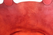 画像をギャラリービューアに読み込む, HERMES／エルメス ピコタンロックＭＭ トリヨンクレマンス ルージュピヴォワンヌ □R刻印 ハンドバッグ 800030188
