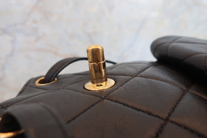 CHANEL/シャネル マトラッセチェーンリュック ラムスキン ブラック/ゴールド金具 リュック 700060098