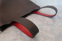 Load image into Gallery viewer, HERMES PICOTIN PM Bi-color Clemence leather/Epsom leather Chocolat/Rouge garance □J Engraving Hand bag 700090102
