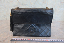 画像をギャラリービューアに読み込む, CHANEL/シャネル マトラッセフリンジチェーンショルダーバッグ ラムスキン ブラック/ゴールド金具 ショルダーバッグ 800050055

