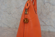 Load image into Gallery viewer, HERMES BOLIDE 35 Gulliver leather Orange 〇U Engraving Shoulder bag 800060179
