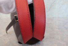 Load image into Gallery viewer, HERMES PICOTIN PM Bi-color Clemence leather/Epsom leather Chocolat/Rouge garance □J Engraving Hand bag 700090102
