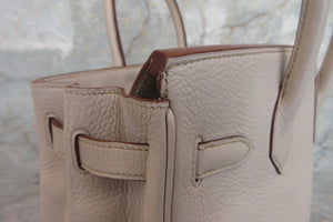 HERMES／エルメス バーキン30 トリヨンクレマンス ベージュ □H刻印 ハンドバッグ 700060042