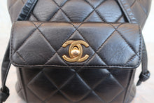 画像をギャラリービューアに読み込む, CHANEL/シャネル マトラッセチェーンリュック ラムスキン ブラック/ゴールド金具 リュック 700060098

